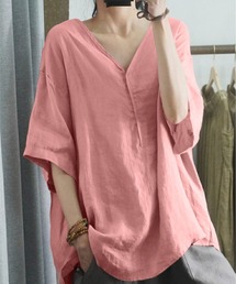 BLANC FICELLE（ブランフィセル）の「Vネック　シャツ（Tシャツ/カットソー）」