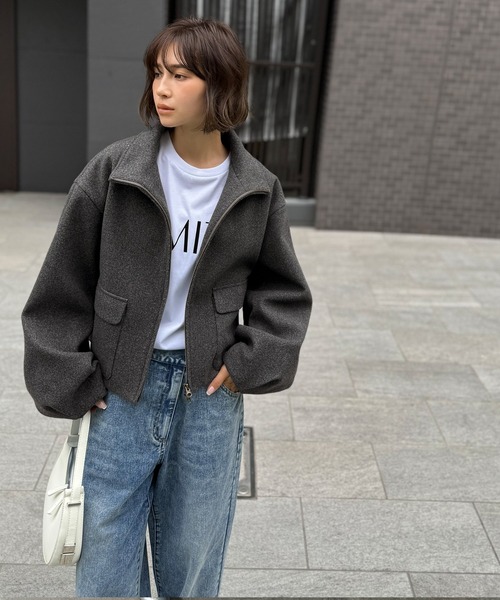 セール】シンプルなのに映える、冬の主役アウター。ショート丈ダブル