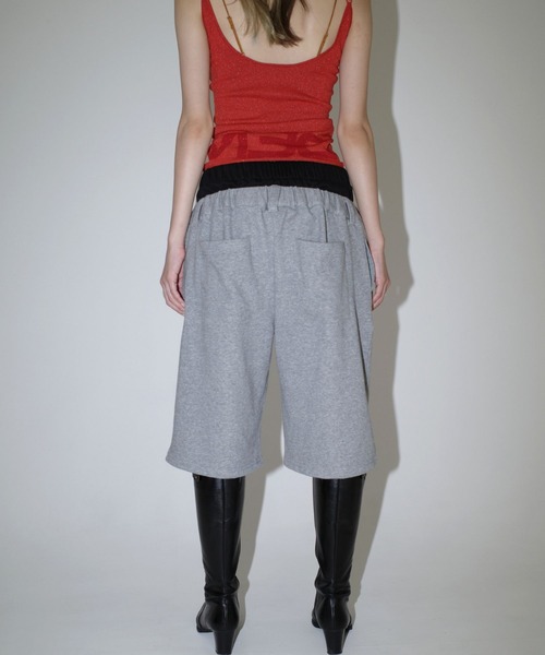 【sachann】BEEDEN スウェットショートパンツ WIDE WAIST SHORT PANTS（スウェットパンツ）｜BEEDEN（ビーデン
