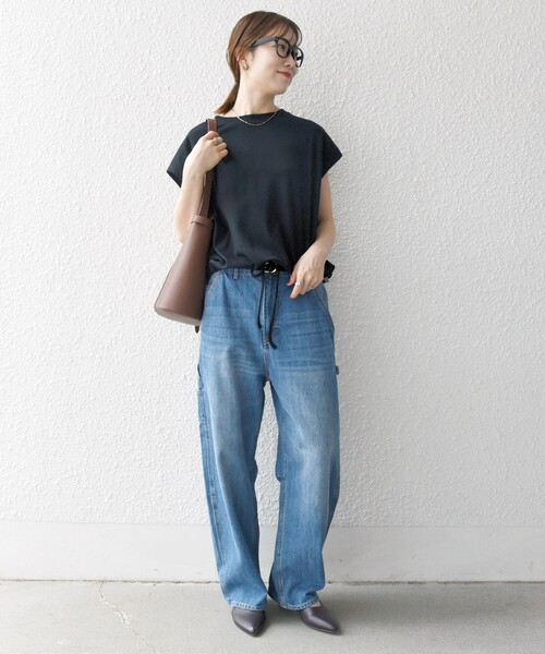 SHIPS any:〈接触冷感/汗染み防止加工/洗濯機可能〉ドロスト フレンチ