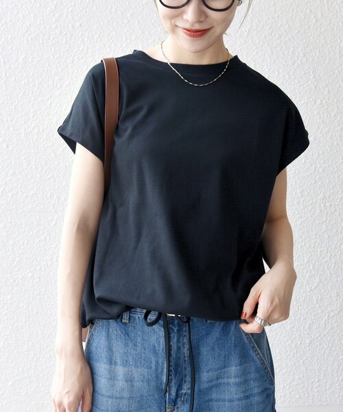 SHIPS any:〈接触冷感/汗染み防止加工/洗濯機可能〉ドロスト フレンチ