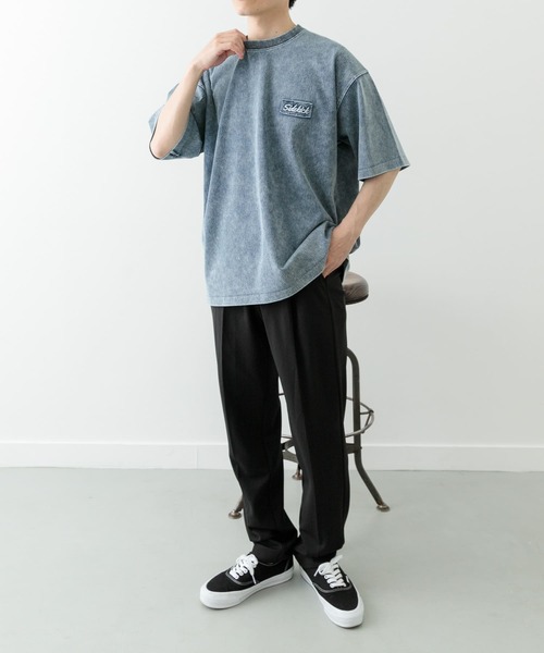 ITEMS URBANRESEARCH（アイテムズ アーバンリサーチ）の「ワンポイント刺繍クルーネックデニムTシャツ（Tシャツ/カットソー・メンズ・ブラック/ブルー/ネイビー・MEDIUM/LARGE）」の10枚目の写真