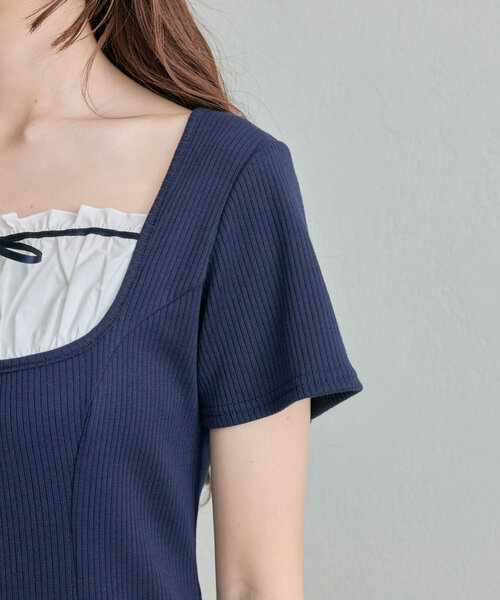 OLIVE des OLIVE（オリーブデオリーブ）の「チェリーコレクションミニワンピ（ワンピース・レディース・ネイビー/チェック/レッド・FREE）」の17枚目の写真