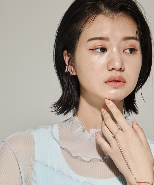 Soierie/ソワリー】Infinity phalange cuff ring/インフィニティ