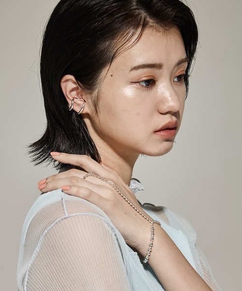 Soierie(ソワリー)の「【Soierie/ソワリー】Infinity phalange cuff ring/インフィニティファランジカフリング(イヤーカフ・レディース・シルバー/ゴールド・FREE)」の10枚目の写真