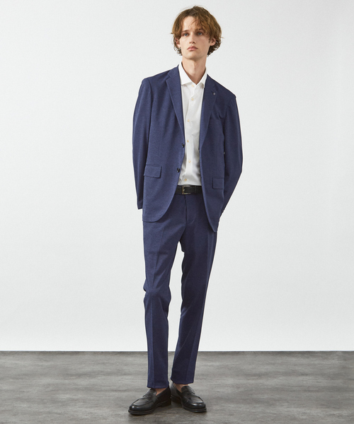 ABAHOUSE(アバハウス)の「【セットアップ対応】Breeze cool カノコ スラックス /通気性 ストレッチ 吸水速乾 イージーケア(スラックス・メンズ・チャコールグレー/ネイビー/サックスブルー・44/46/48/50)」の4枚目の写真