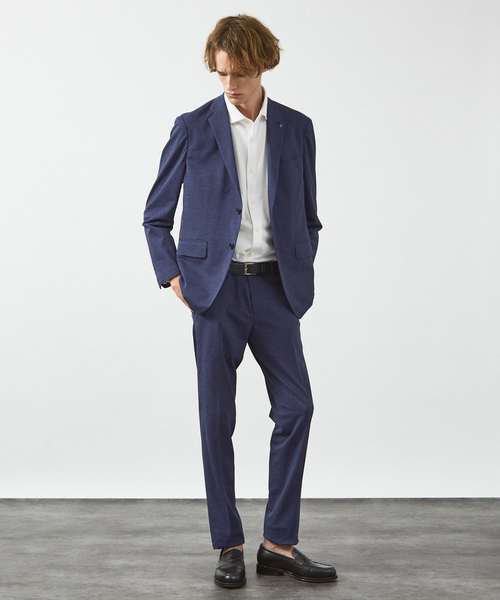 ABAHOUSE(アバハウス)の「【セットアップ対応】Breeze cool カノコ スラックス /通気性 ストレッチ 吸水速乾 イージーケア(スラックス・メンズ・チャコールグレー/ネイビー/サックスブルー・44/46/48/50)」の15枚目の写真