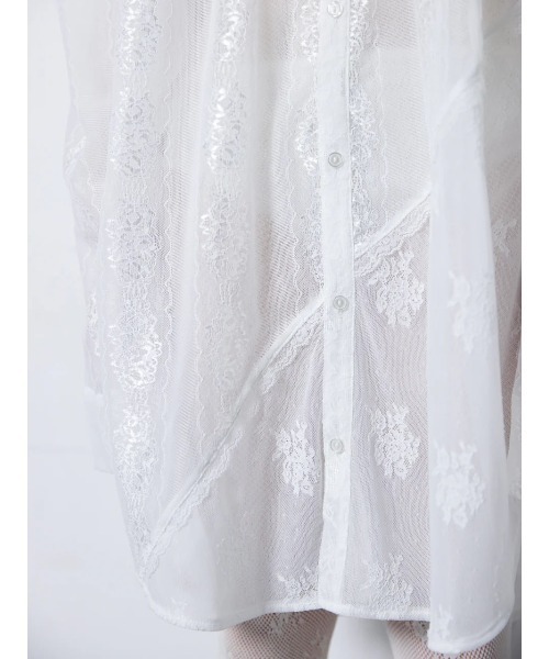 neith./ネイス/Too Big Ribbon Lace Shirt（シャツ/ブラウス