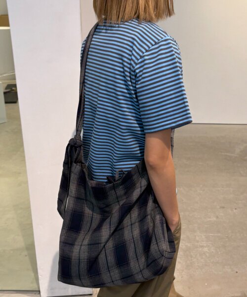 セール】【UNISEX】チェック柄ショルダーバッグ（ショルダー