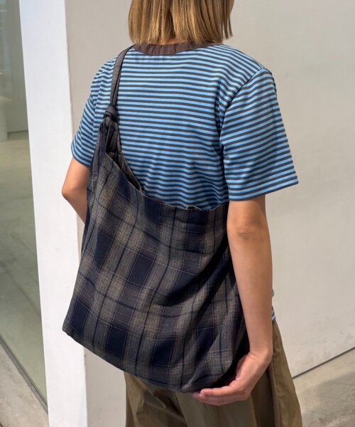 SS25 チェック ショルダーバッグ セール】【UNISEX】チェック柄ショルダーバッグ（ショルダー