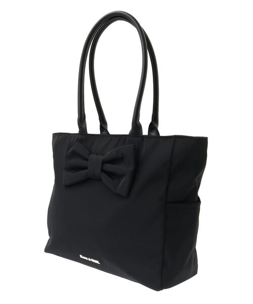 Maison de FLEUR（メゾンドフルール）の「フロントリボンキャリーオンバッグ（トートバッグ・レディース・ブラック/ピンク系その他3・FREE）」の4枚目の写真