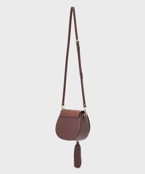 CARVING TRIBES(カービングトライブス)の「PaisleyMiniBag(ショルダーバッグ・レディース・ブラウン系その他3/ブラック・FREE)」の3枚目の写真