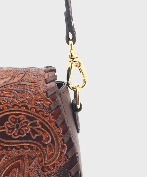 CARVING TRIBES(カービングトライブス)の「PaisleyMiniBag(ショルダーバッグ・レディース・ブラウン系その他3/ブラック・FREE)」の8枚目の写真