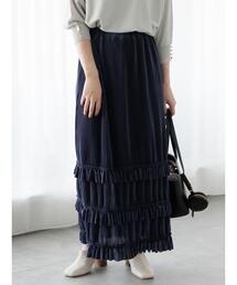 裾」に該当するスカート（フリル / プリーツ）ファッション通販