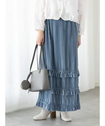 Te chichi TERRASSE | 裾フリルプリーツスカート(スカート)