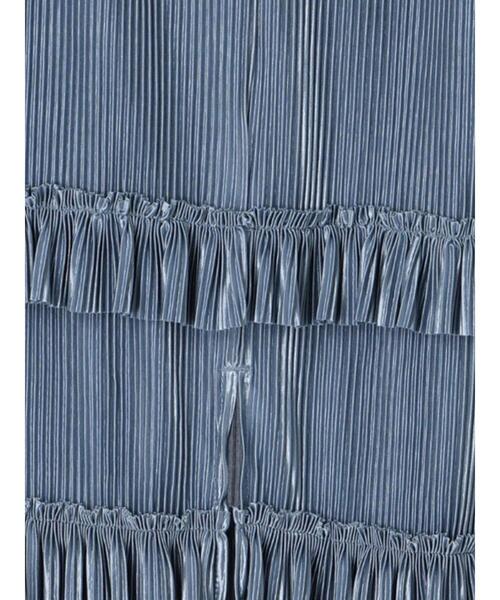 Te chichi TERRASSE(テチチテラス)の「裾フリルプリーツスカート(スカート・レディース・オフホワイト/ブルー/チャコールグレー・F)」の21枚目の写真