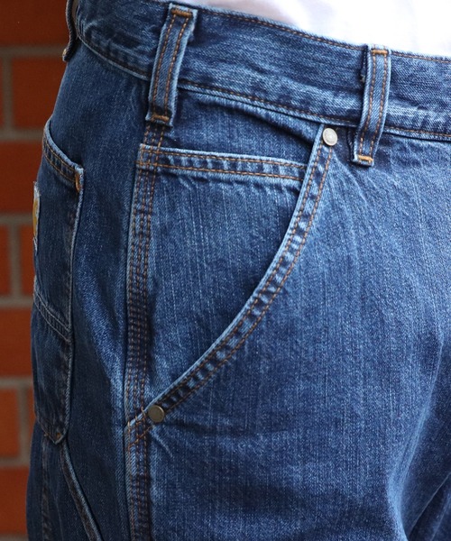 Carhartt（カーハート）の「Carhartt ルーズフィットダブルニーデニム（デニムパンツ・メンズ・ブルー・W32xL30/W34xL30/W34xL32/W32xL32/W30xL30/W36xL32/W30xL32）」の2枚目の写真