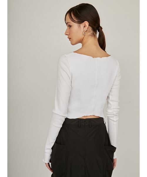 styling/（スタイリング）の「【セットアイテム】メローカットカーディガン（カーディガン/ボレロ・レディース・ブラック/ホワイト/パープル・FREE）」の6枚目の写真