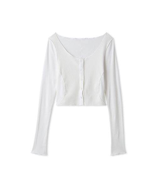 styling/（スタイリング）の「【セットアイテム】メローカットカーディガン（カーディガン/ボレロ・レディース・ブラック/ホワイト/パープル・FREE）」の13枚目の写真