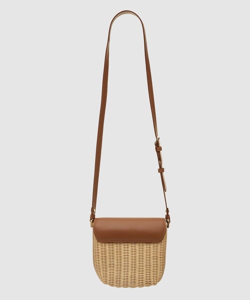 MARNI マルニ●Midollino ラタン編み×レザークロスボディバッグ MIDOLLINO / ラタンバッグ（ショルダーバッグ）｜MARNI（マルニ