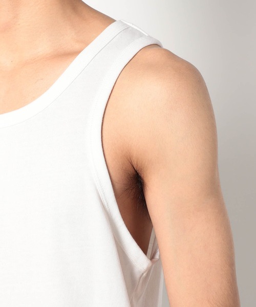 Grand PARK（グランドパーク）の「[ニットシャツ+タンクトップ　セットアイテム]アンサンブル透かし編みニット半袖シャツ（シャツ/ブラウス・メンズ・ブラック/ホワイト・LARGE/MEDIUM）」の15枚目の写真