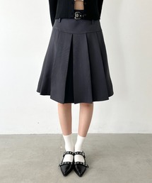 Bamm（バム）の「【2サイズ展開】ミディ丈プリーツスカート（スカート）」