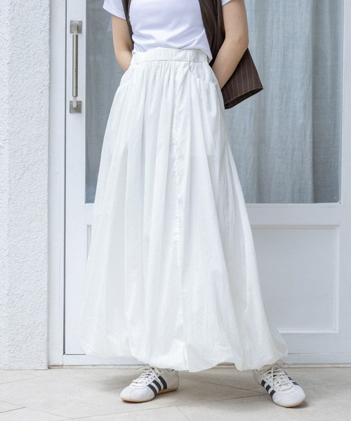 RAGEBLUE（レイジブルー）の「バルーンロングスカート2（スカート・レディース・ブラック/ホワイト・FREE）」の6枚目の写真