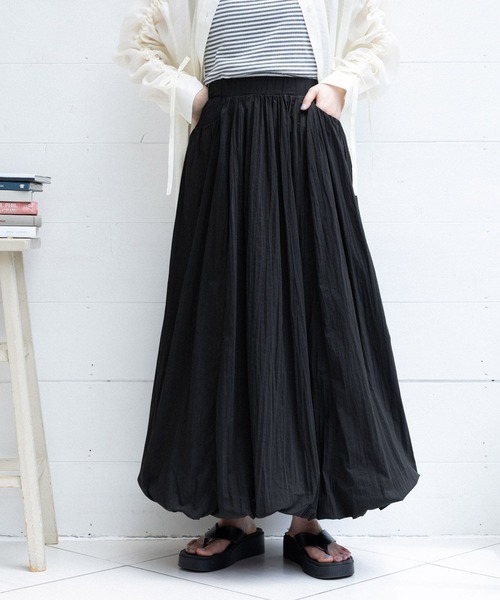 RAGEBLUE（レイジブルー）の「バルーンロングスカート2（スカート・レディース・ブラック/ホワイト・FREE）」の13枚目の写真