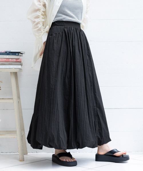 RAGEBLUE（レイジブルー）の「バルーンロングスカート2（スカート・レディース・ブラック/ホワイト・FREE）」の11枚目の写真