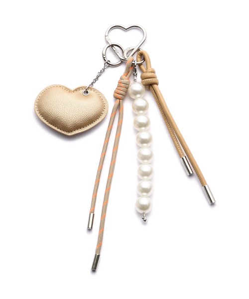 NATURAL BEAUTY BASIC（ナチュラルビューティーベーシック）の「ハート＆パールチャーム（チャーム・レディース・レッド/ベージュ・ﾌﾘ-）」の7枚目の写真