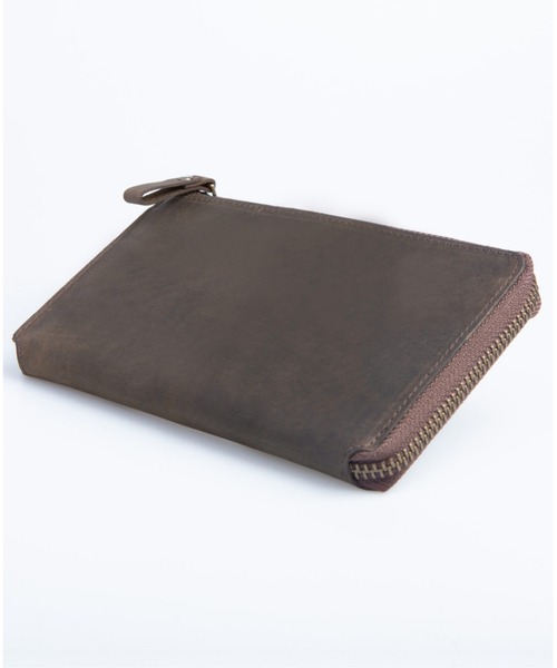 Hallelujah(ハレルヤ)の「長財布 小さい TIDY2.0 プルアップレザー(財布・メンズ・ブラック/チョコ/ワイン/ダークグリーン/ネイビー/キャメル・FREE)」の3枚目の写真