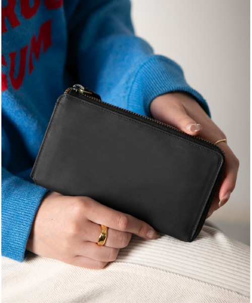 Hallelujah(ハレルヤ)の「長財布 小さい TIDY2.0 プルアップレザー(財布・メンズ・ブラック/チョコ/ワイン/ダークグリーン/ネイビー/キャメル・FREE)」の8枚目の写真