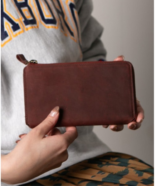 Hallelujah(ハレルヤ)の「長財布 小さい TIDY2.0 プルアップレザー(財布・メンズ・ブラック/チョコ/ワイン/ダークグリーン/ネイビー/キャメル・FREE)」の15枚目の写真