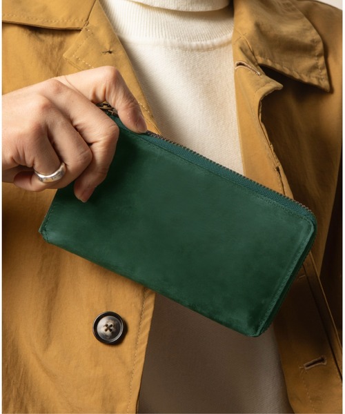 Hallelujah(ハレルヤ)の「長財布 小さい TIDY2.0 プルアップレザー(財布・メンズ・ブラック/チョコ/ワイン/ダークグリーン/ネイビー/キャメル・FREE)」の10枚目の写真