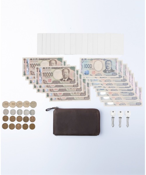 Hallelujah(ハレルヤ)の「長財布 小さい TIDY2.0 プルアップレザー(財布・メンズ・ブラック/チョコ/ワイン/ダークグリーン/ネイビー/キャメル・FREE)」の18枚目の写真