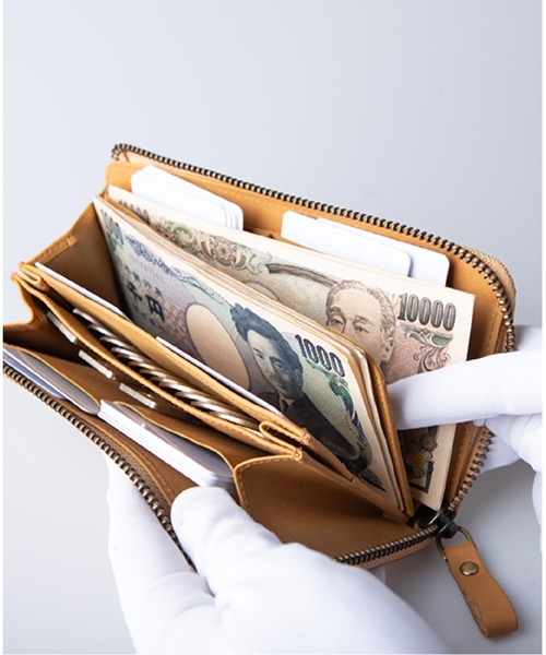 Hallelujah(ハレルヤ)の「長財布 小さい TIDY2.0 プルアップレザー(財布・メンズ・ブラック/チョコ/ワイン/ダークグリーン/ネイビー/キャメル・FREE)」の20枚目の写真