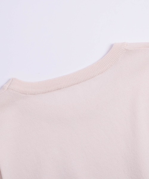 SUGAR BISKET(シュガービスケット)の「ショルダータック入り サマーニットトップス(ニット/セーター・レディース・ブラック/グレー/グリーン/ピンク/ホワイト・フリー)」の10枚目の写真