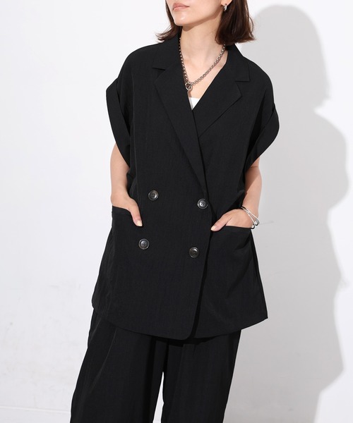 ★1301 美品 ISABELLE DUMONT セットアップ ダブル ブラウン きれいめペプラムセットアップ - ベルーナ【公式】