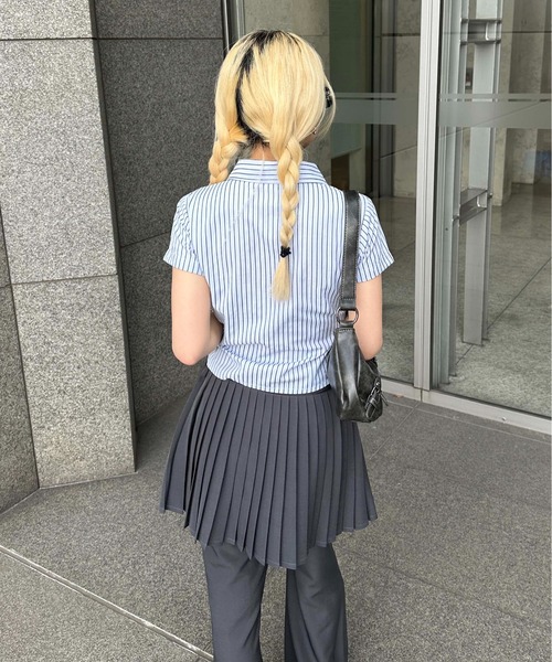 アシンメトリーシャーリングシャツ（シャツ/ブラウス）｜sedacle