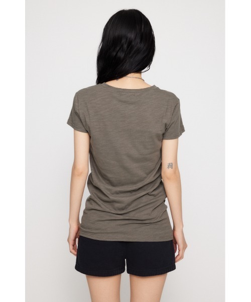 LAGUA GEM(ラグアジェム)の「MESSAGE SLAB チュニック(Tシャツ/カットソー・レディース・アイボリー/ブラック/チャコールグレー・FREE)」の18枚目の写真