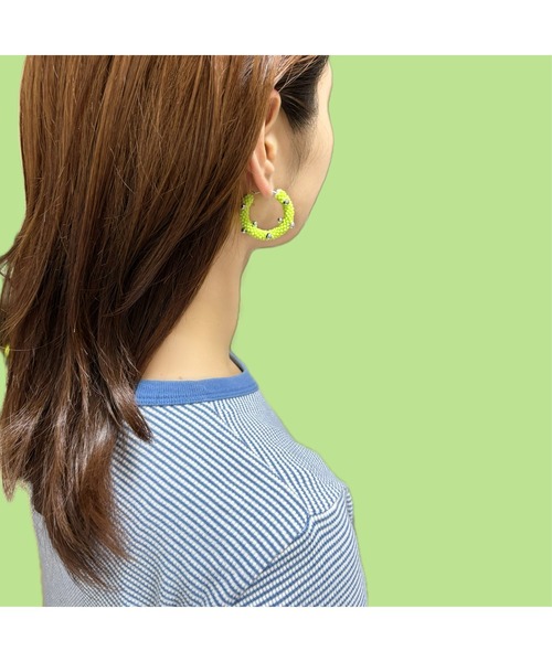 Bethlehem】チャンキーフープピアス(MA)（ピアス（両耳用