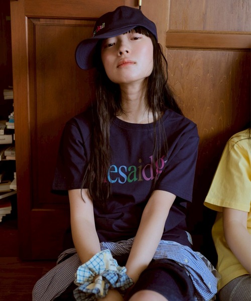 common gull products.(コモンガルプロダクツ)の「shesaidthat×common gull products. こんにちは、コーヒーでもどうですか?” logo tee”(Tシャツ/カットソー・レディース・イエロー系/杢グレー/ネイビー/ホワイト系・LARGE/MEDIUM/SMALL)」の4枚目の写真