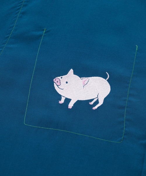 go slow caravan(ゴースローキャラバン)の「T/Rワンポイント刺繍 半袖O/Pシャツ(シャツ/ブラウス・メンズ・チャコールグレー/ネイビー/グリーン系その他・MEDIUM/SMALL/X-LARGE/LARGE)」の13枚目の写真