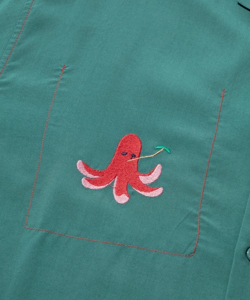 go slow caravan(ゴースローキャラバン)の「T/Rワンポイント刺繍 半袖O/Pシャツ(シャツ/ブラウス・メンズ・チャコールグレー/ネイビー/グリーン系その他・MEDIUM/SMALL/X-LARGE/LARGE)」の18枚目の写真