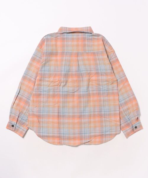 combimini（コンビミニ）の「長袖前開きオリジナルビエラチェックシャツ（シャツ/ブラウス・キッズ・シャーベット・110/120/130/140）」の10枚目の写真