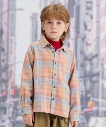 combimini（コンビミニ）の「長袖前開きオリジナルビエラチェックシャツ（シャツ/ブラウス）」