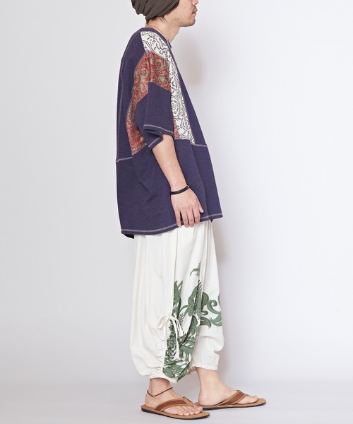 チャイハネ（チャイハネ）の「【チャイハネ】ペイズリー柄リドラ変形MEN'Sサルエルパンツ（その他パンツ・メンズ・ホワイト/パープル/ブラック・FREE）」の18枚目の写真