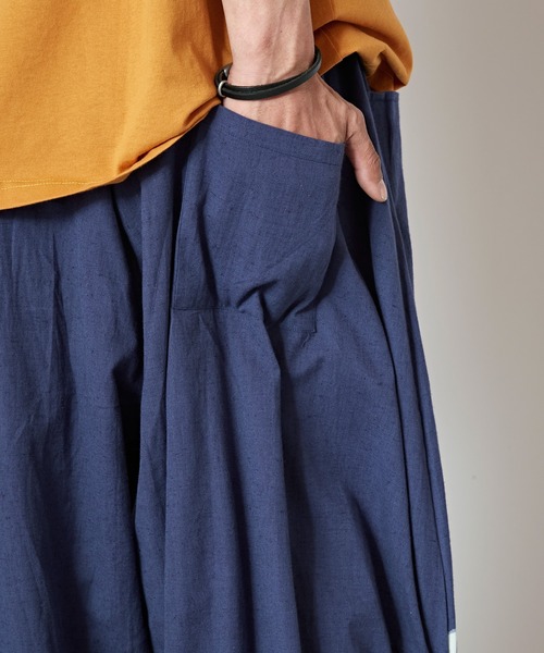 チャイハネ（チャイハネ）の「【チャイハネ】ペイズリー柄リドラ変形MEN'Sサルエルパンツ（その他パンツ・メンズ・ホワイト/パープル/ブラック・FREE）」の11枚目の写真