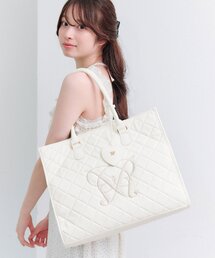 OLIVE des OLIVE（オリーブデオリーブ）の「【キャリーオン/大容量】Aimerianejoieキルティングキャリーオントート（トートバッグ）」