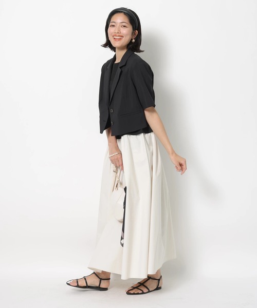 JUSGLITTY（ジャスグリッティー）の「ビスチェニットドッキングワンピース（ワンピース・レディース・グレイッシュベージュ/ブラック系その他/ボルドー/ネイビー/ブラウン・1/2）」の11枚目の写真